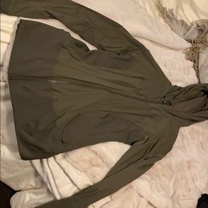 In flux jacket olive green